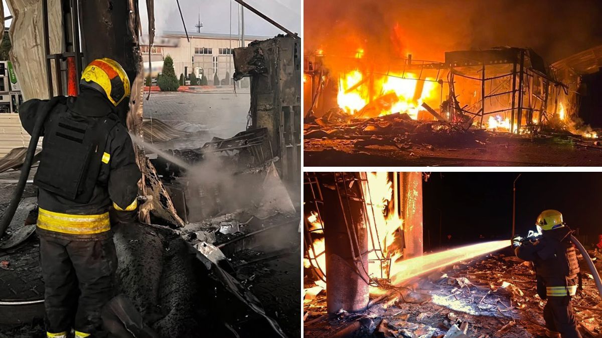 У Дніпрі та області ворог вночі атакував ряд АЗС: загинула жінка, виникли масштабні пожежі, серед поранених – вагітна