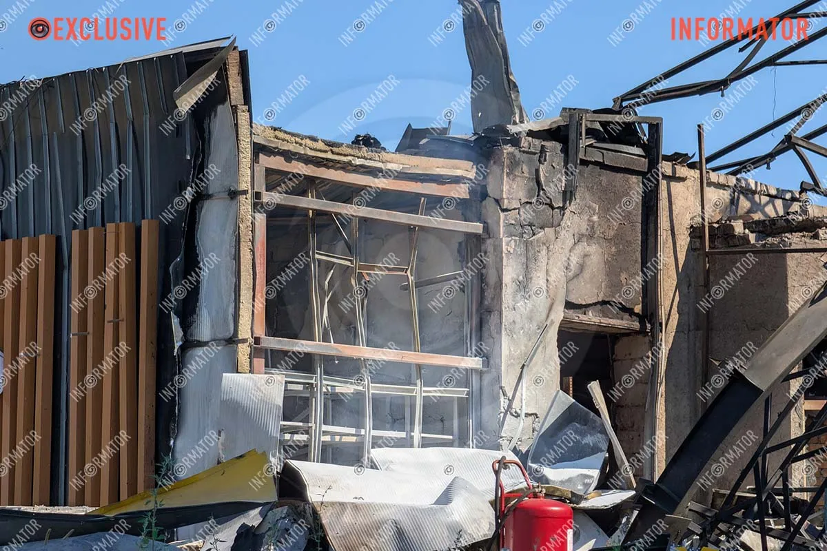 Будівлі практично повністю знищені Будівлі практично повністю знищені