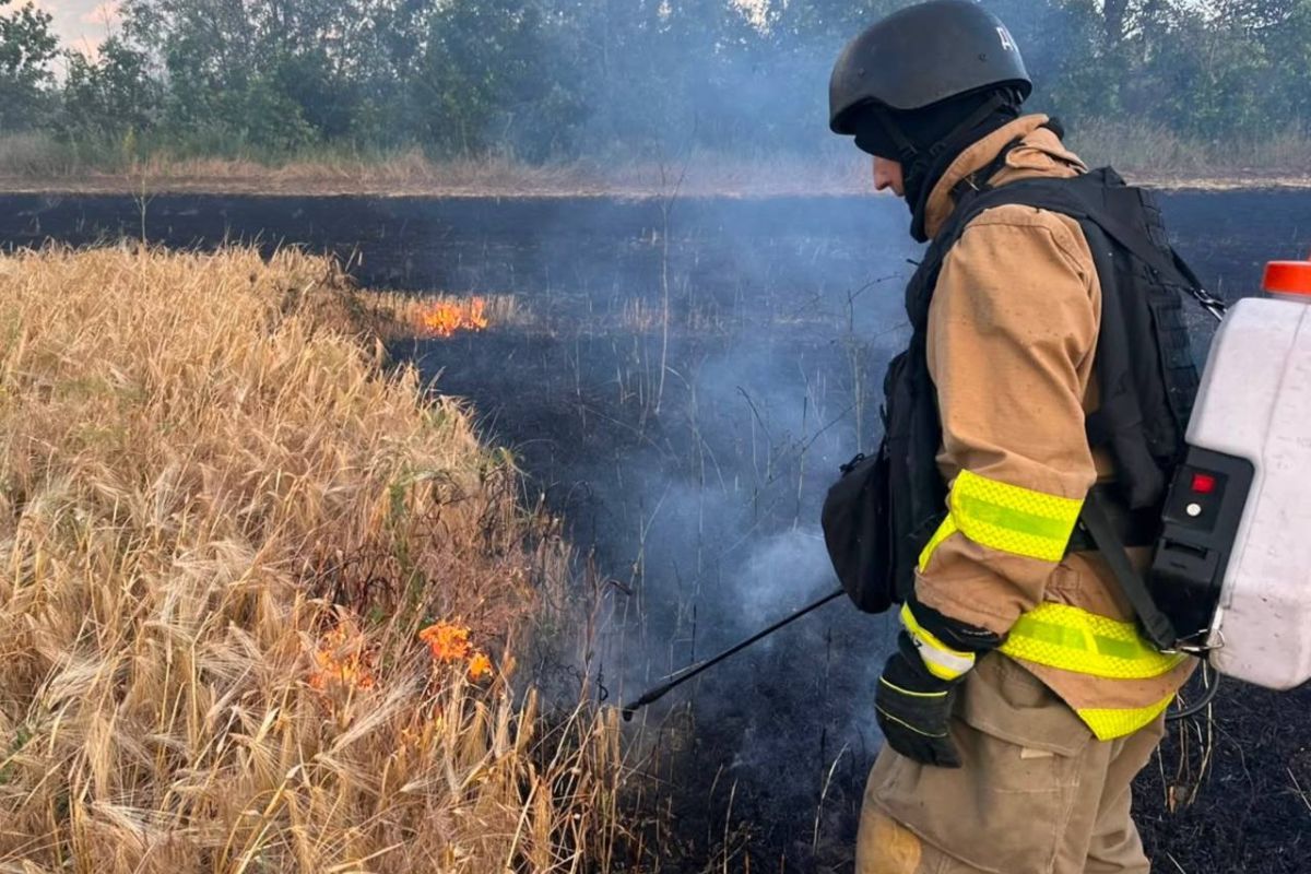 Рятувальники боролися з вогнем Рятувальники боролися з вогнем