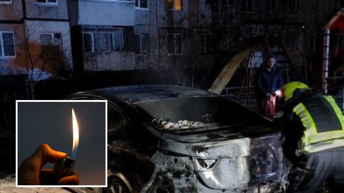 У Дніпрі на проспекті Калнишевського жінка спалила машину через ревнощі