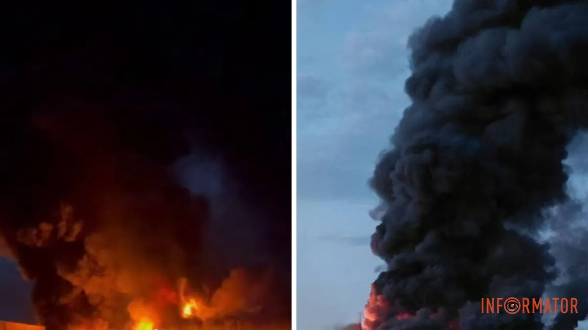 Стовп чорного диму видно з Дніпра: виникла масштабна пожежа, вогонь нищить "Нову пошту" у місті Самар – ЗМІ