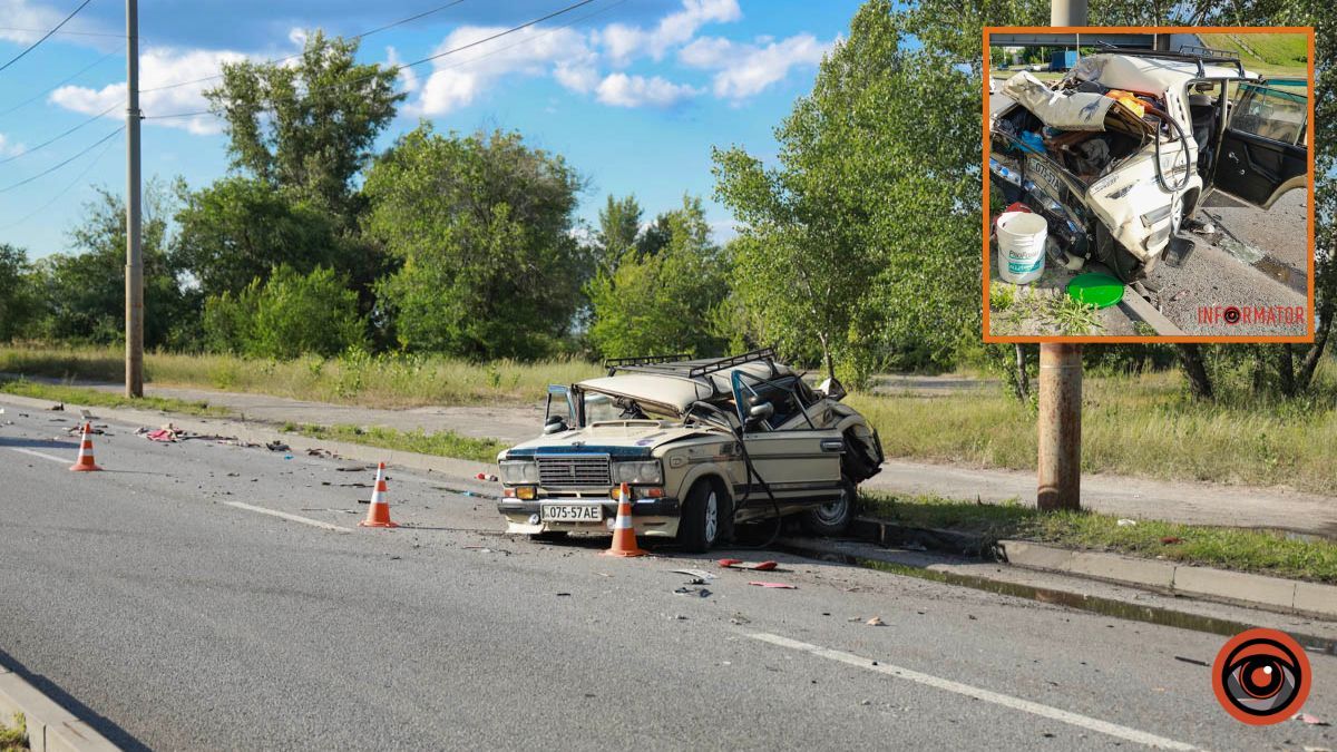 У Дніпрі біля Південного мосту зіткнулись фура DAF та Lada: двоє людей в лікарні