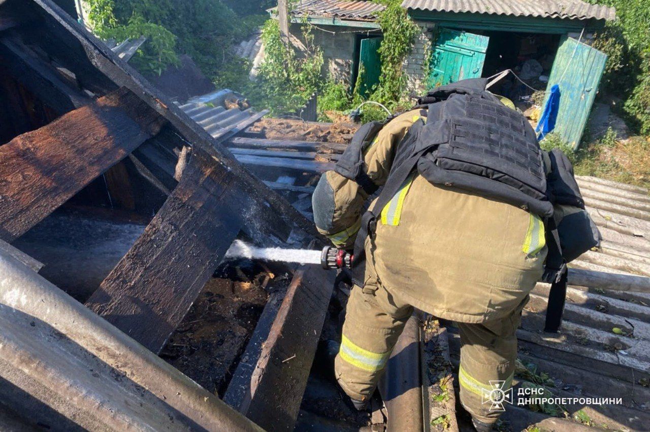Під час гасіння вогню, ворог завдав повторного удару