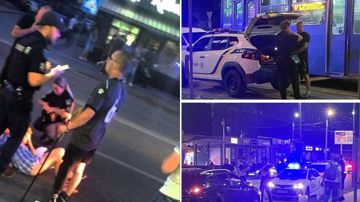 Пошук свідків ДТП: у Дніпрі на Калиновій Renault збив двох людей поза переходом, їх забрали до лікарні