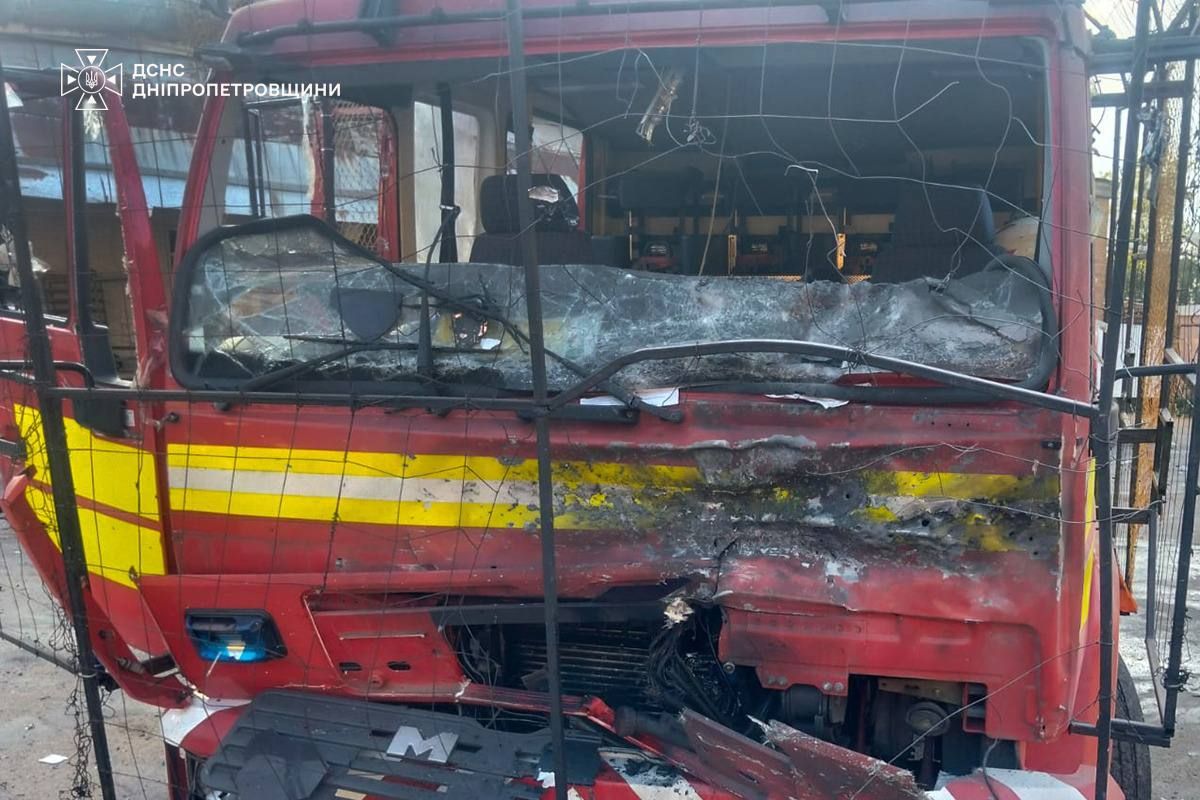 Під час ліквідації вогню ворог здійснив повторний удар по рятувальниках