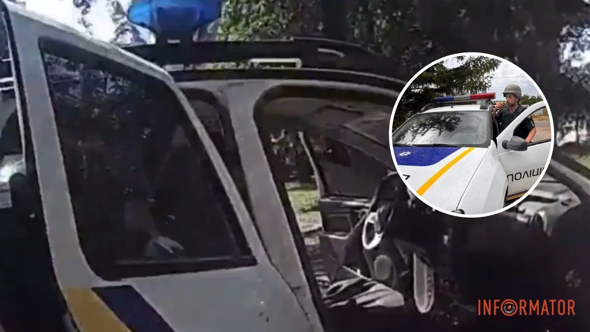 Під вибухами довіз пораненого до лікарні: поліцейський допоміг постраждалому після атаки на Кам’янський район