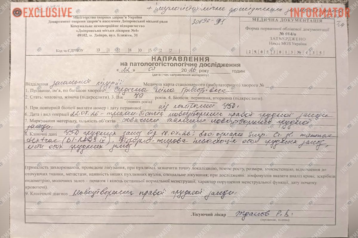 Направлення на дослідження допом 1