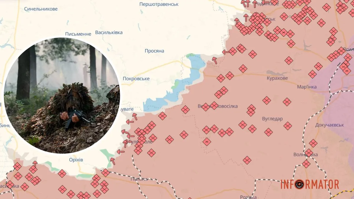 ЗСУ звільнили 745 квадратних кілометрів у Дніпропетровській області: Deepstate оновив мапу
