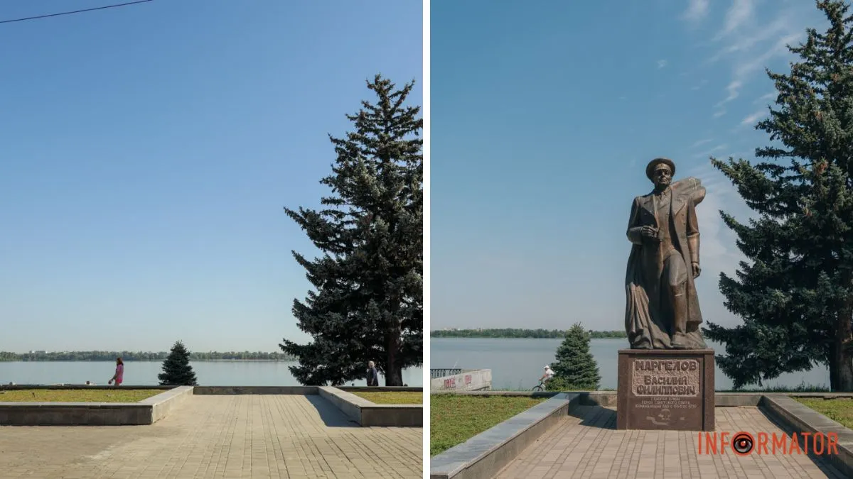 У Дніпрі на Січеславській Набережній демонтували пам’ятник Маргелову: що може з’явитись на його місці