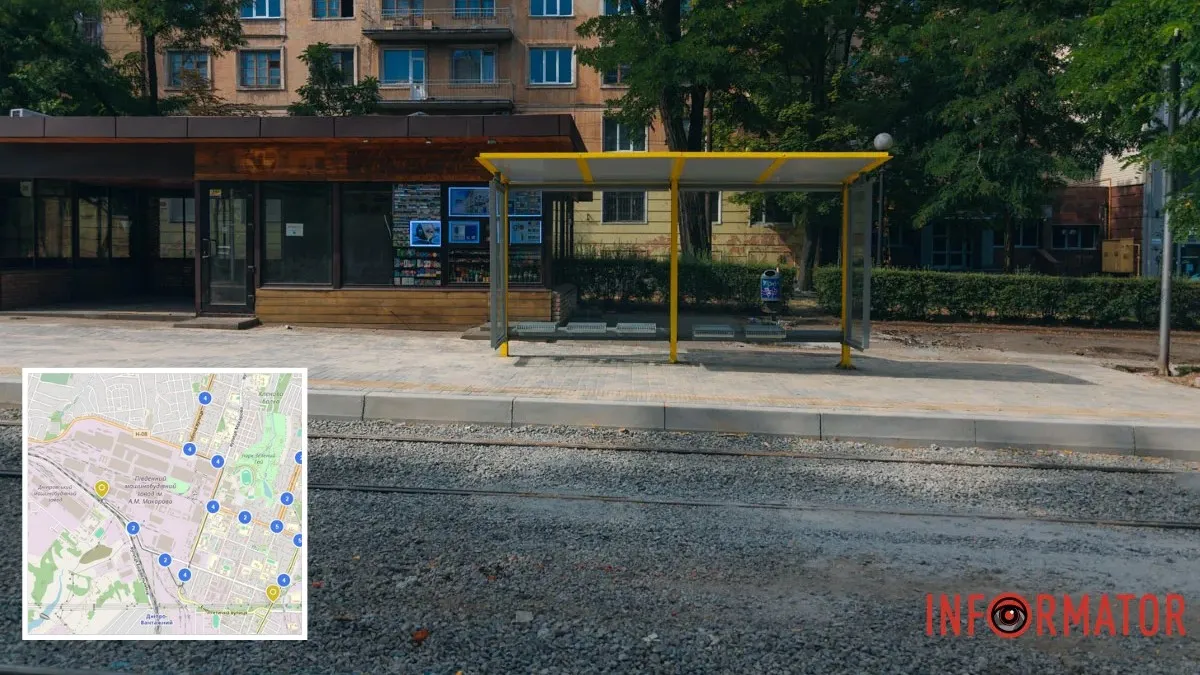 На "Відкритій мапі Дніпра" добавили остановки общественного транспорта и пункты продажи проездных
