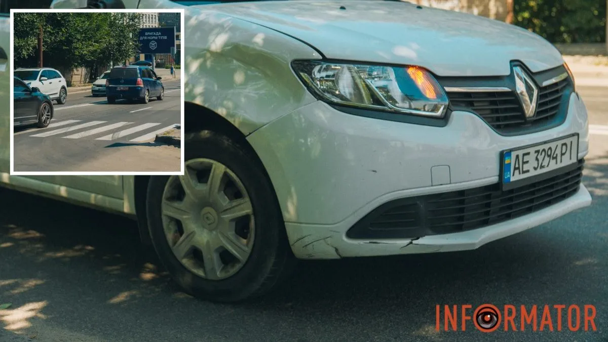 У Дніпрі на Мануйлівському проспекті Renault збив жінку на переході: її шпиталізували