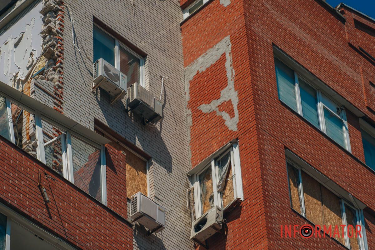 Как выглядит поврежденный ракетным ударом дом на Исполкомовской в ​​Днепре 29