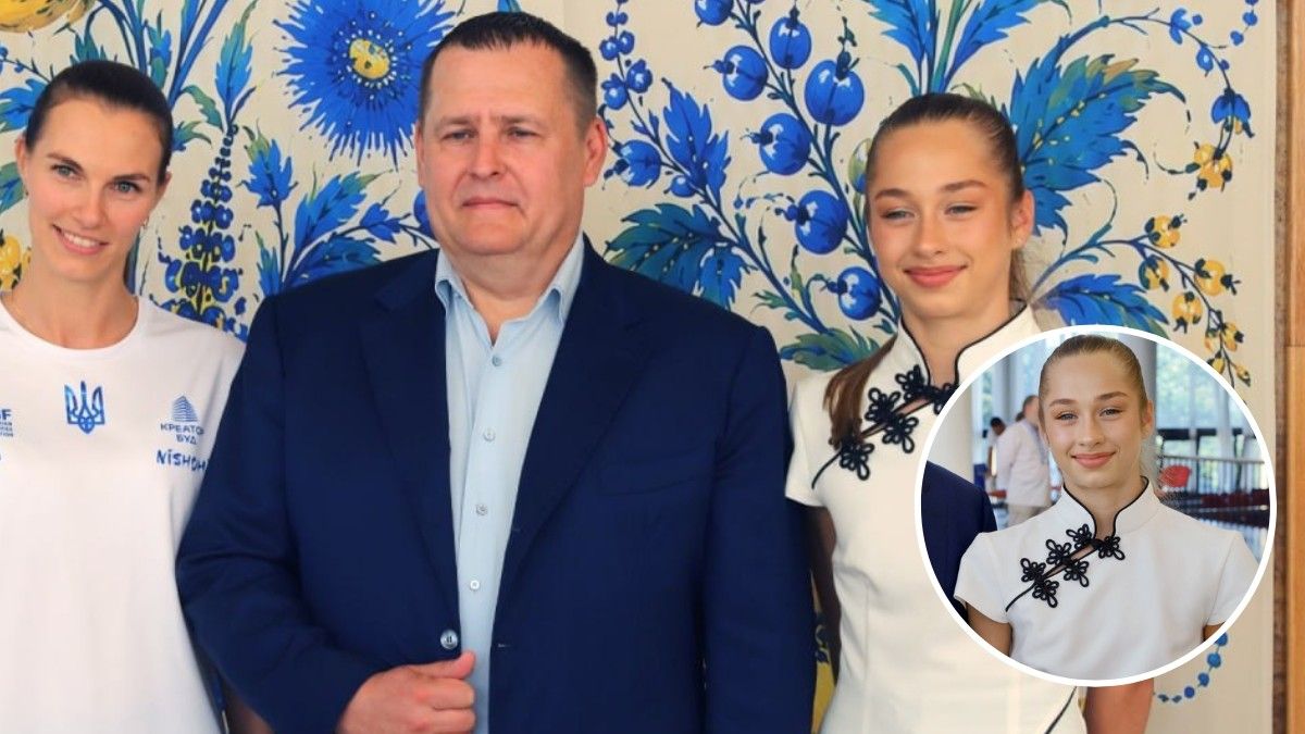 Надела наушники, когда звучал гимн Беларуси: в Днепре наградили 14-летнюю гимнастку Варвару Чубарову