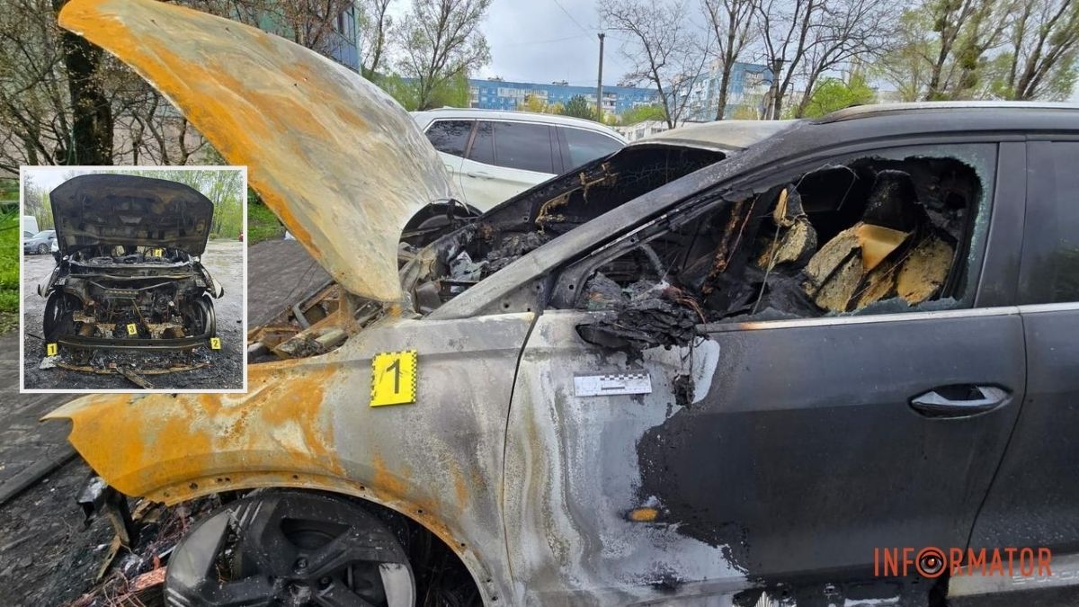 Збитки перевищили 1,3 мільйона: у Дніпропетровській області 21-річний чоловік підпалив Audi Q4