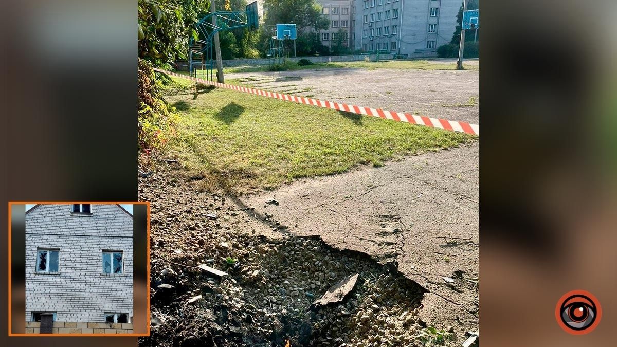 Ворожа атака на Дніпро: мер Філатов повідомив, що на шкільному стадіоні утворилася вирва