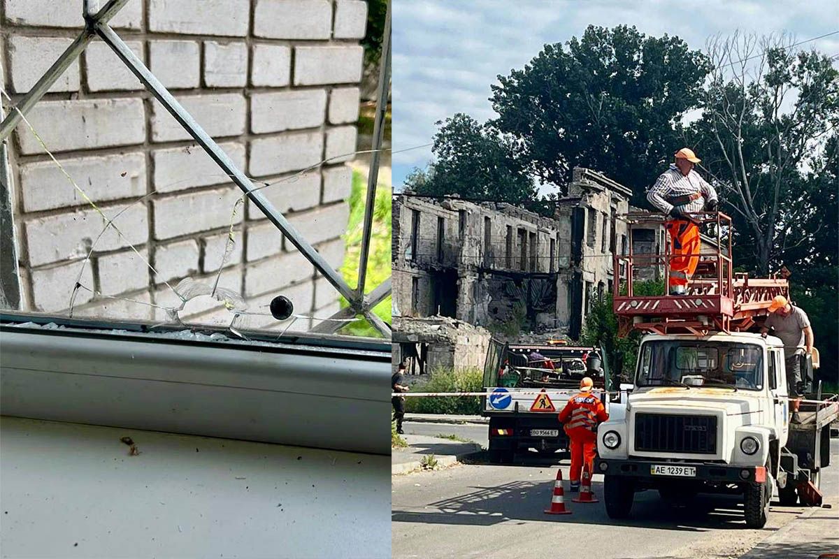 За його словами, пошкоджена і будівля колишнього профтехучилища