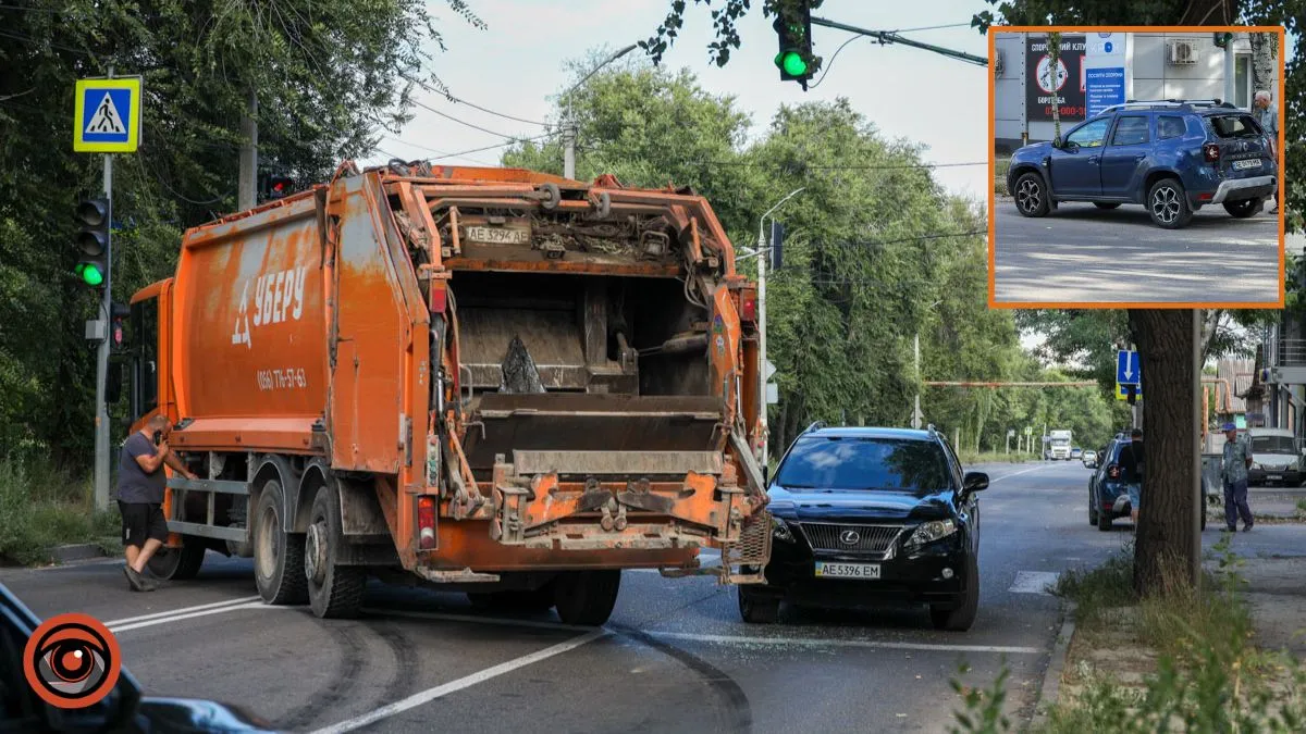 У Дніпрі сміттєвоз перекрив Енергетичну після ДТП
