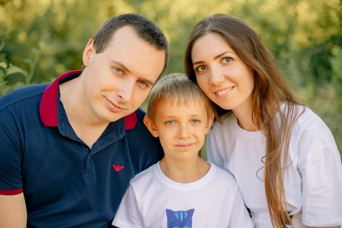 Євген з дружиною та сином Євген з дружиною та сином