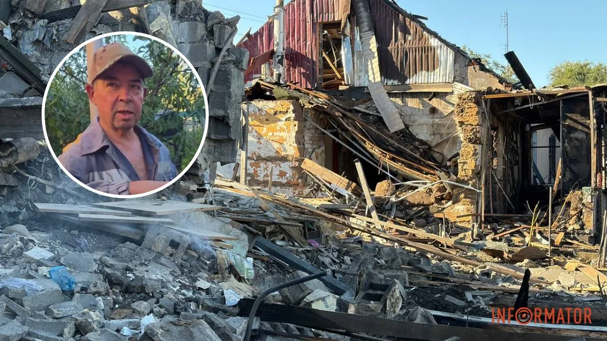 «Страшний гул, усе почало сипатися»: мешканець Дніпра розповів, як врятував дружину після російської атаки 9 вересня