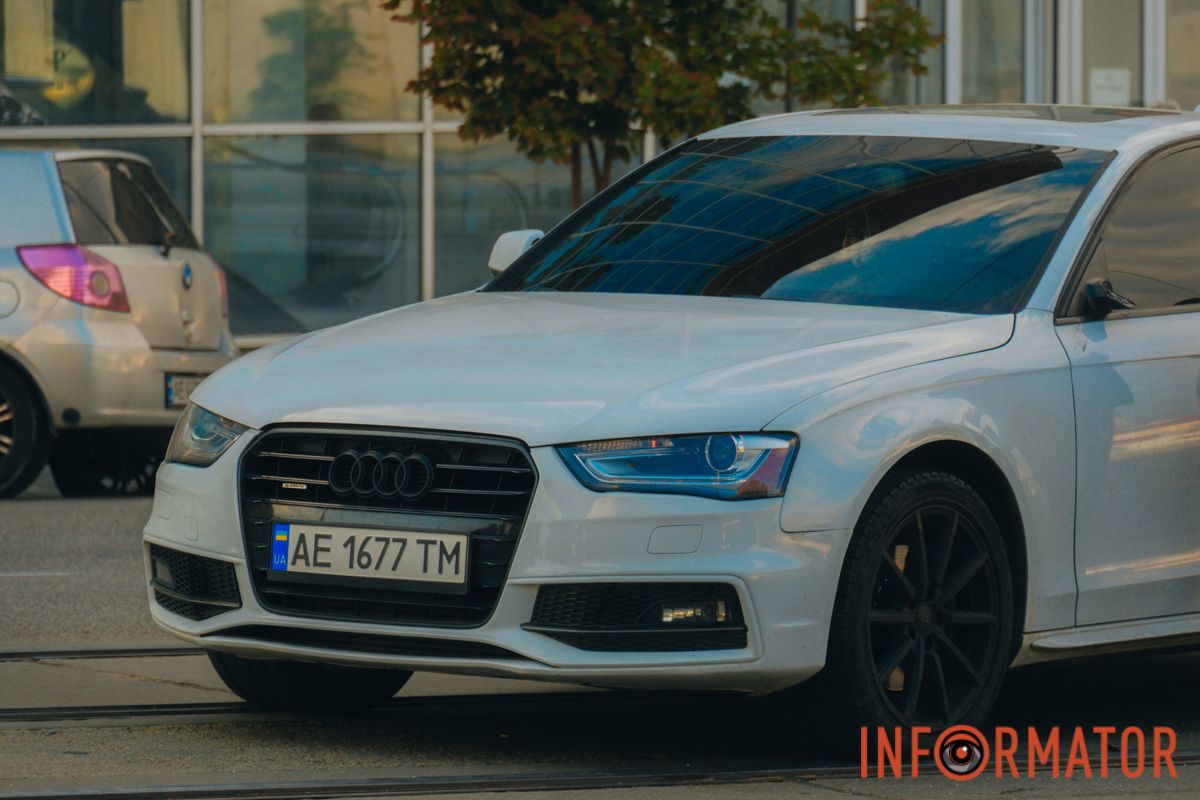 Audi, яка потрапила в ДТП