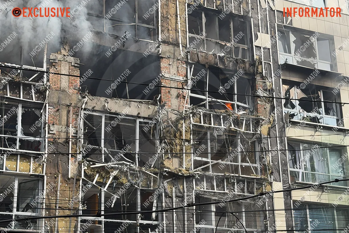 Внаслідок удару реактивного дрона пошкоджень зазнав бізнес-центр