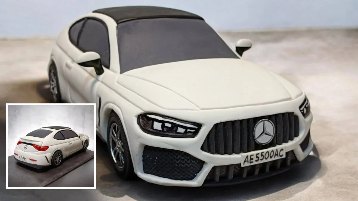 Днепровский кондитер сделал уникальный 3D-торт в виде автомобиля Mercedes