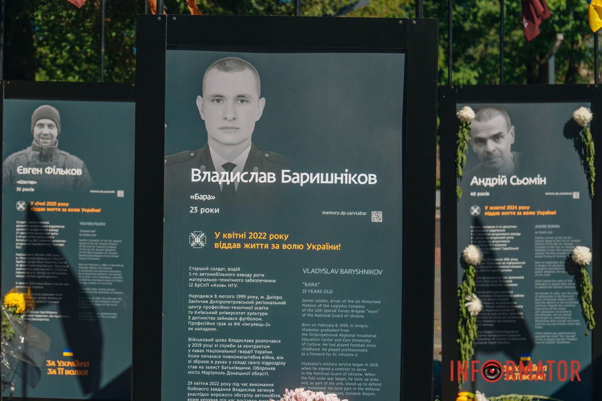 Промінь осіннього сонця торкається облич тих, хто залишився навіки молодим
