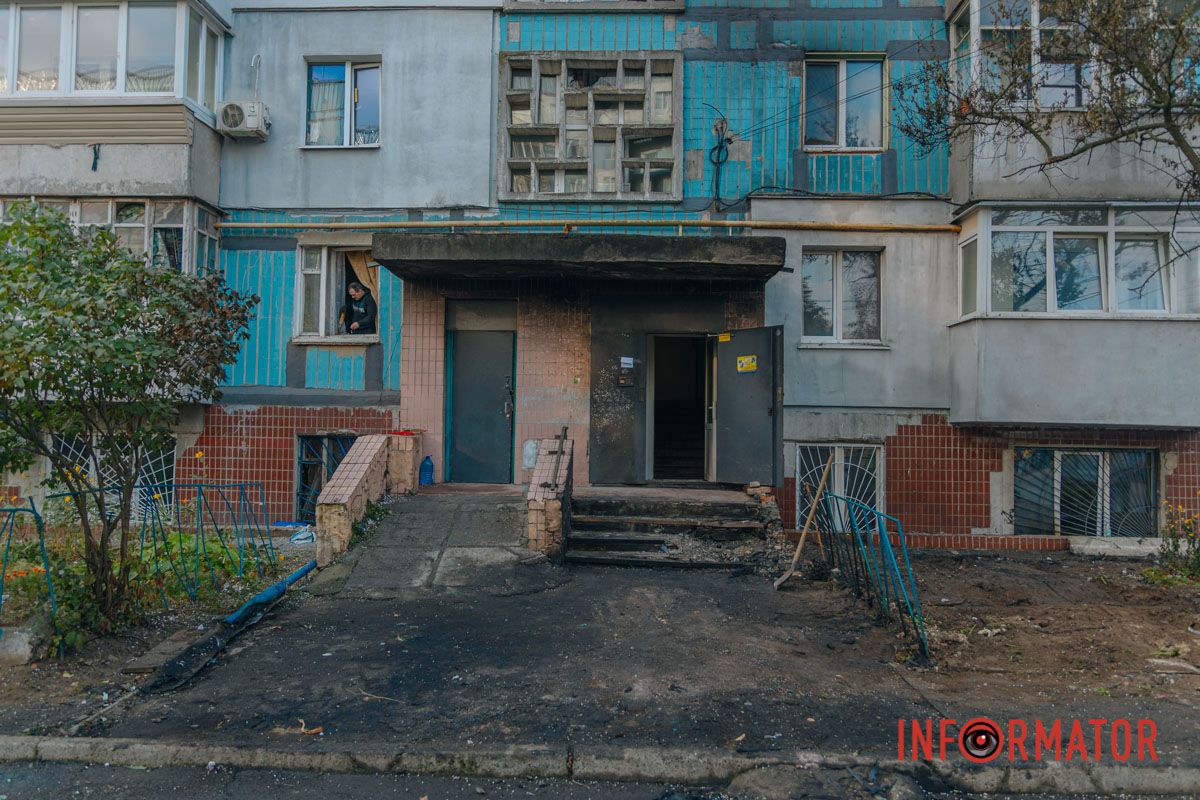 Удар російського дрона по багатоповерхівці 11 жовтня у Дніпрі: фото наслідків атаки 7