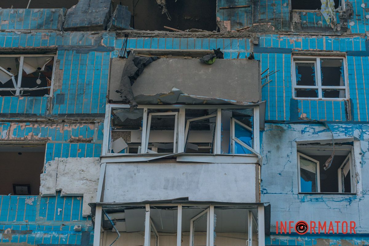 Удар російського дрона по багатоповерхівці 11 жовтня у Дніпрі: фото наслідків атаки 11