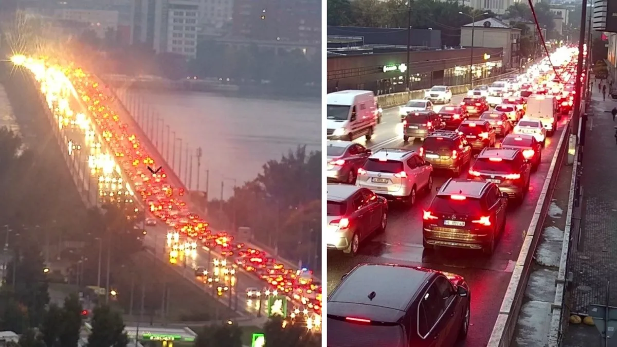 Готуйтесь стояти у заторі: у Дніпрі на Центральному мосту у годину пік утворилась тягнучка