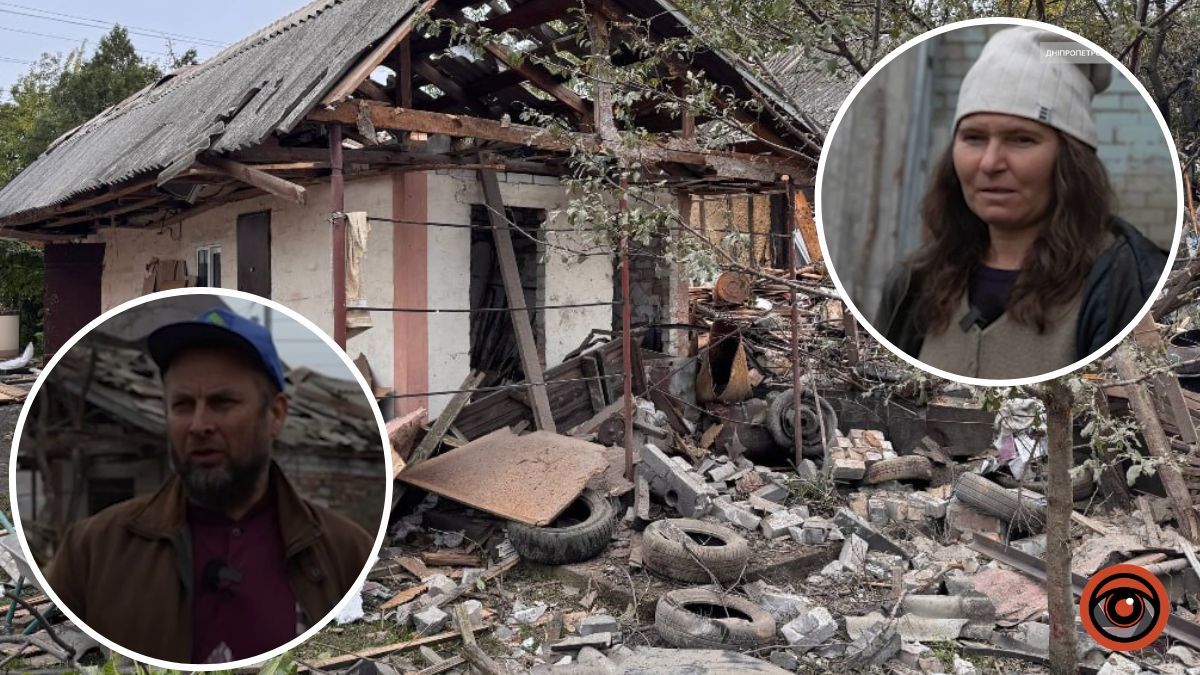 Вщент зруйнована хата та понівечені оселі: мешканці розповіли про наслідки російського удару КАБом у Дніпропетровській області