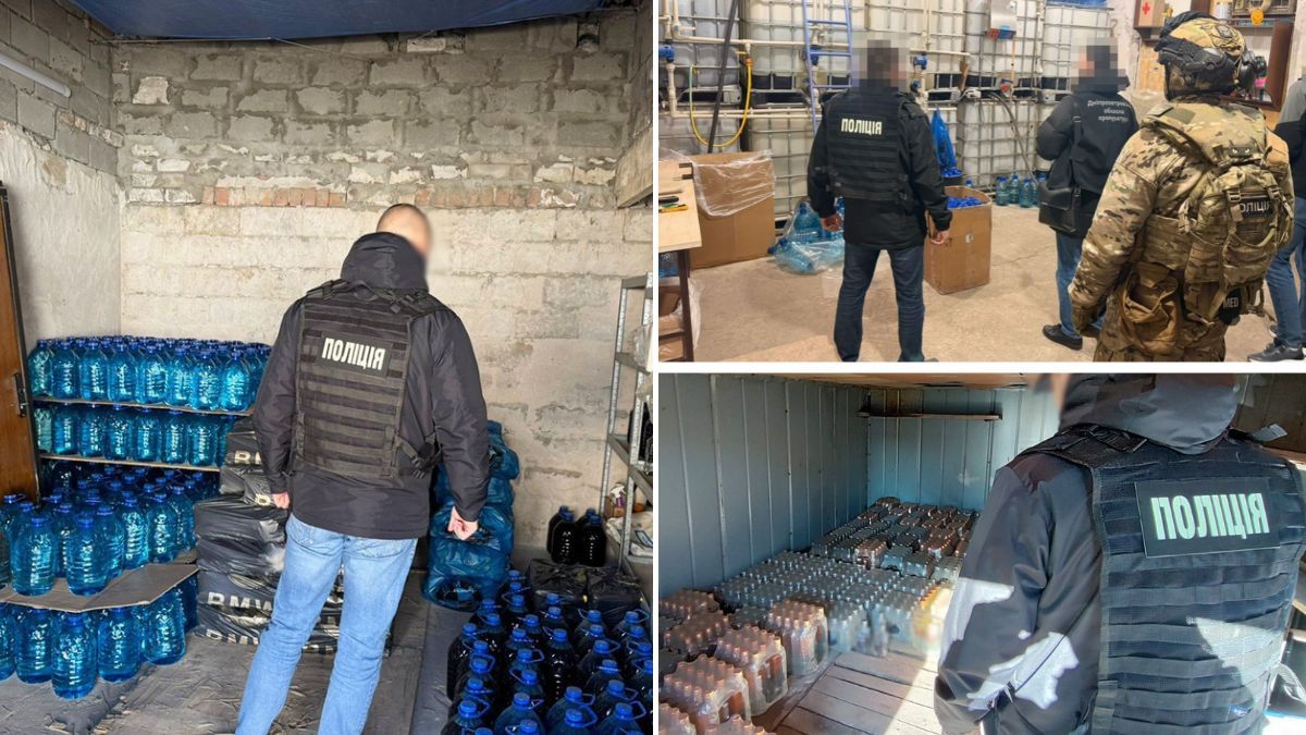 Красили спирт и разбавляли водой: в Днепре дельцы производили поддельный алкоголь