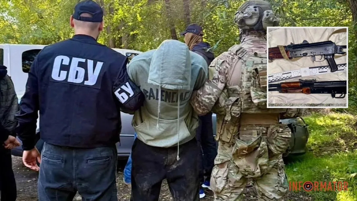 Более 250 тысяч гривен за оружие: в Днепре задержан киевлянин с автоматами Калашникова