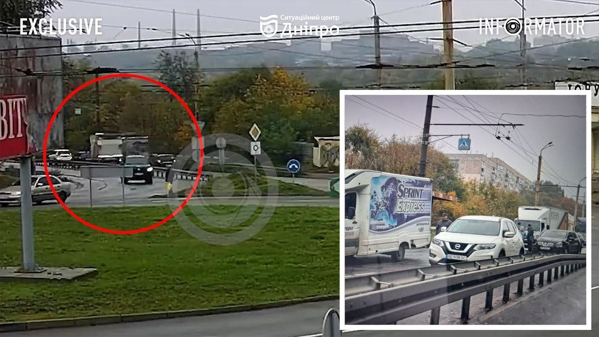 Масова ДТП на проїзді Гальченка у Дніпрі заблокувала рух: момент зіткнення