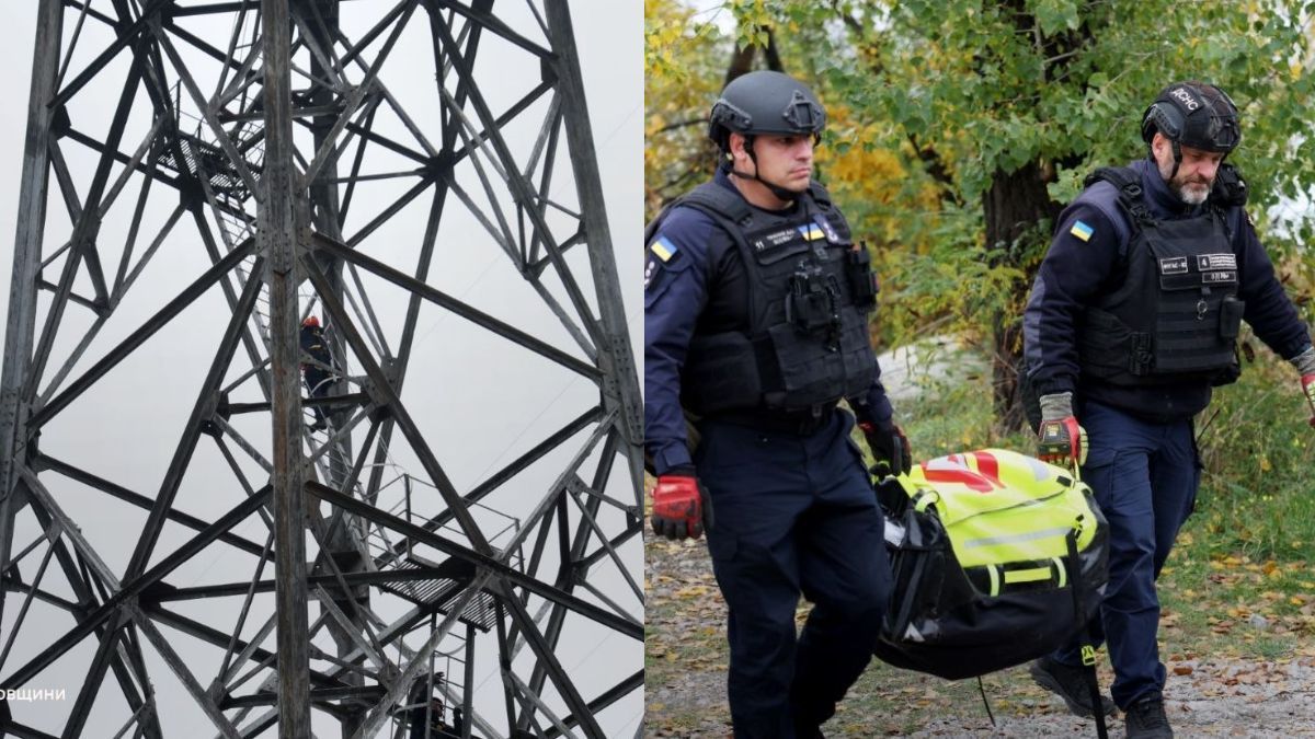 У Дніпропетровській області бойова частина ворожого БпЛА зависла на лінії електропередачі: деталі від ДСНС