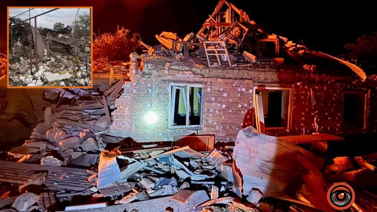 Постраждала жінка: вранці ворог атакував Дніпро, пошкоджені приватні будинки