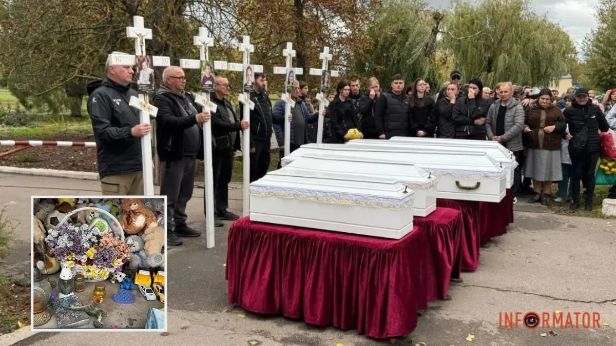 До останнього вважали зниклими безвісти: у Дніпропетровській області попрощалися з п’ятьма дітьми з родини Воронових