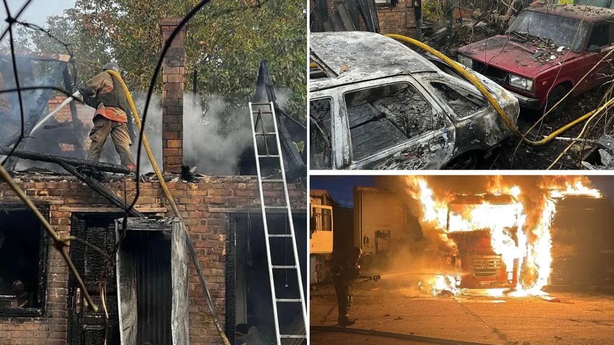 Пошкоджені гуртожиток, будинки, підприємство та авто: ворог майже 30 разів атакував Дніпропетровську область