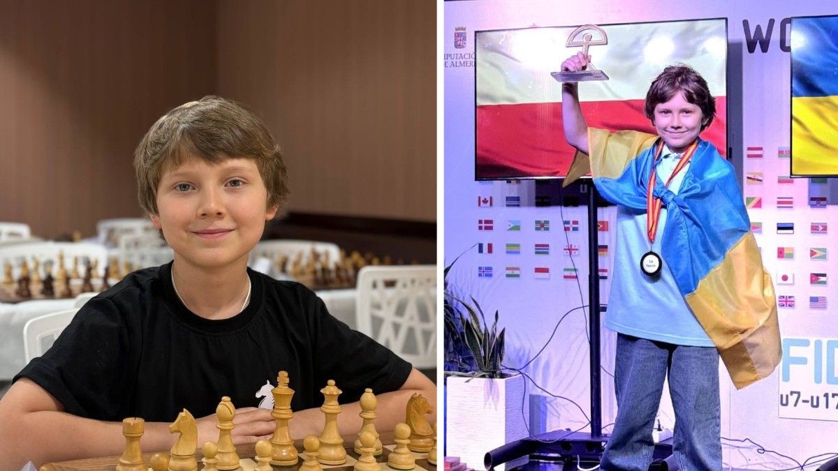 9-летний шахматист из Днепра Мирон Нетребко победил на чемпионате мира в Испании