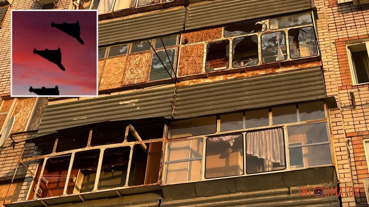 Пошкоджені багатоповерхівка та адмінбудівля: росіяни били безпілотниками по Дніпропетровській області
