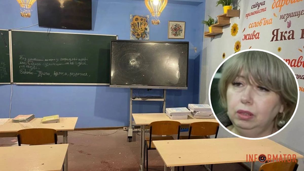 У Дніпрі уламок дрона пошкодив кабінет української мови: що відомо про наслідки атаки на ліцей
