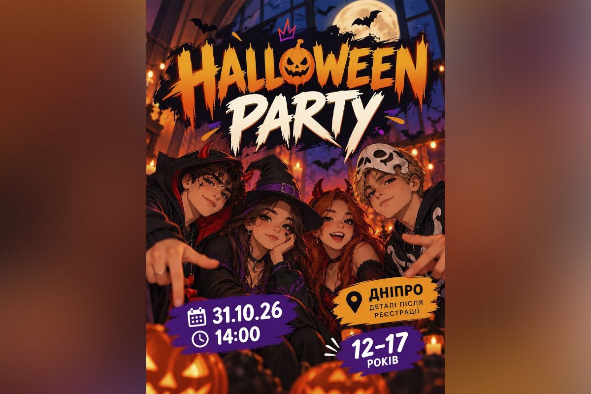 HALLOWEEN PARTY для подростков 12–17 лет