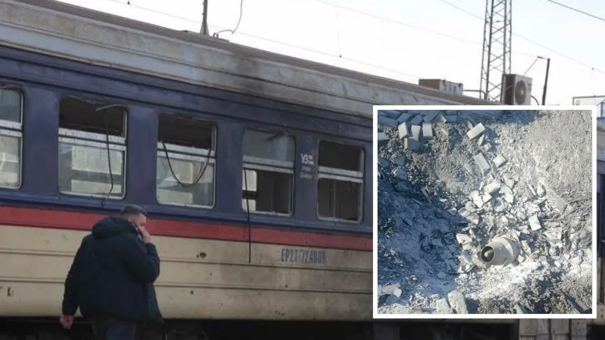 Воздушные Силы показали обломок дрона, который ударил по днепровскому вокзалу