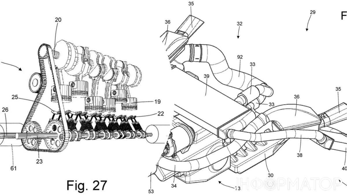 Эскизы водородного двигателя от Ferrari