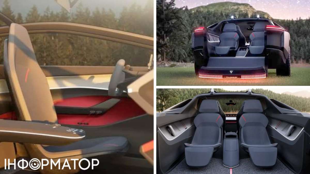 Задня частина Quintessenza трансформується з хетчбека у відкритий пікап у стилі Subaru Brat Задня частина Quintessenza трансформується з хетчбека у відкритий пікап у стилі Subaru Brat