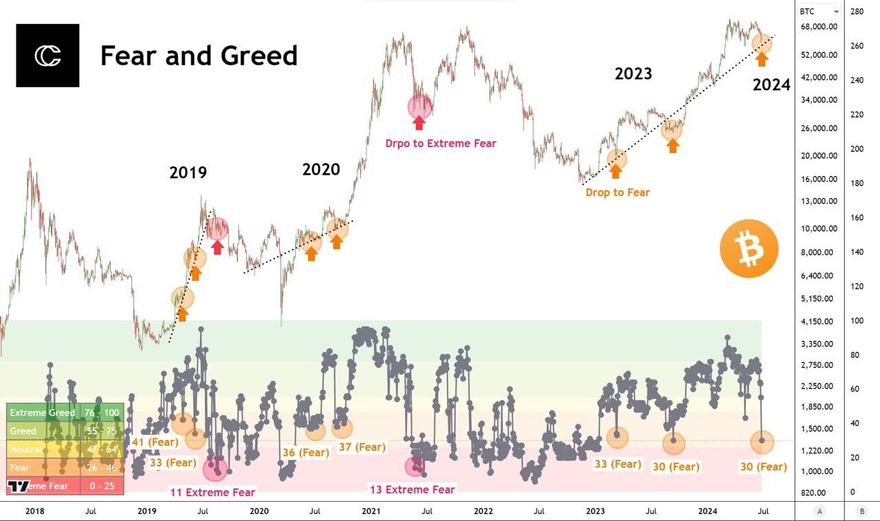 Индекс страха зашкаливает: пессимистические настроения инвесторов ведут к падению цены биткоина 1