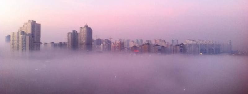 На Киев опустился туман: как передвигаться в условиях ограниченной видимости