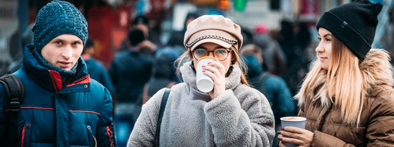 Замерзшая столица в лицах: как жители Киева встретили первый мороз