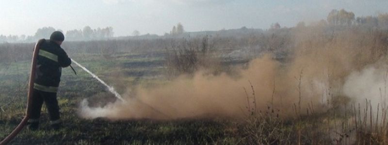 Под Киевом двое суток не могут потушить горящие торфяники