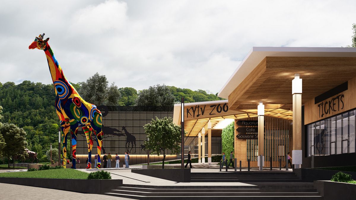 Реконструкция зоопарка в Киеве продолжается: когда откроется новый главный вход
